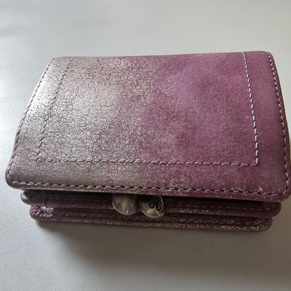 HOBO Accessories - HOBO Bags Women’s Metallic Leather Wallet-Pink